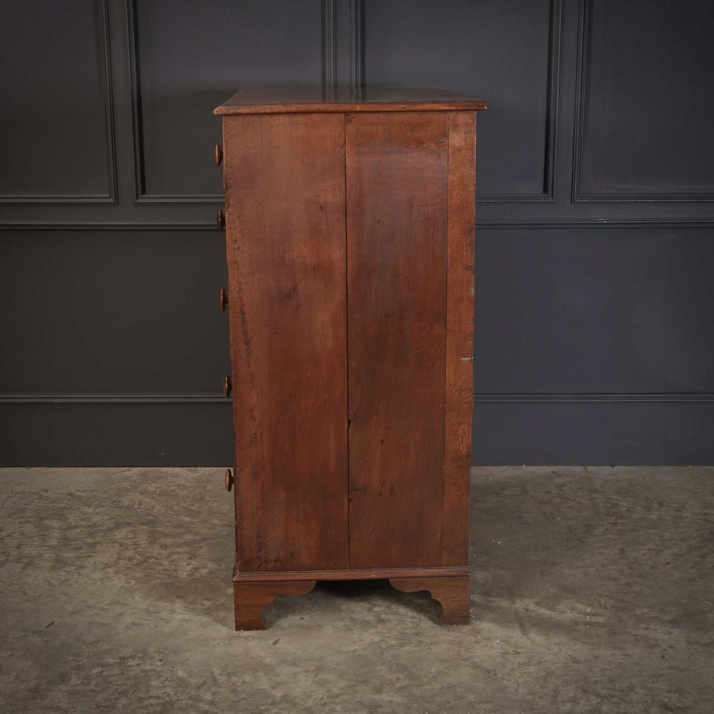 George III Oak Tallboy Vintage Chest Of Drawers