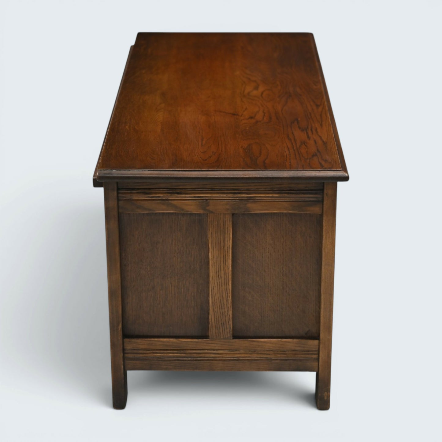 Oak Blanket Box /Chest Coffee Table Linenfold Front Lift Up Top FREE UK Delivery