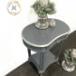 Grey And Silver Side Table