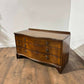 Reproduction Mahogany Serpentine Fronted Three Drawer Chest