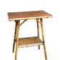 Antique two tier Bamboo side table