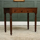 Victorian Mahogany Console Hall Table with 2 Drawers - Writing Desk