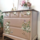 Stag pink trellis flowers 5 chest of drawers