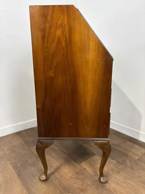 Vintage Queen Anne Style Walnut Bureau – Northampton Cabinet Company