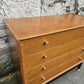 G Plan Brandon Range Four Drawer Chest Of Drawers In Oak With Ebonised Detailing