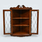 Old Charm Hanging Corner Display Cabinet Leaded Glass Tudor Brown FREE Delivery*