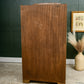 Art Deco Style Walnut Gentlemans Wardrobe - 1960s