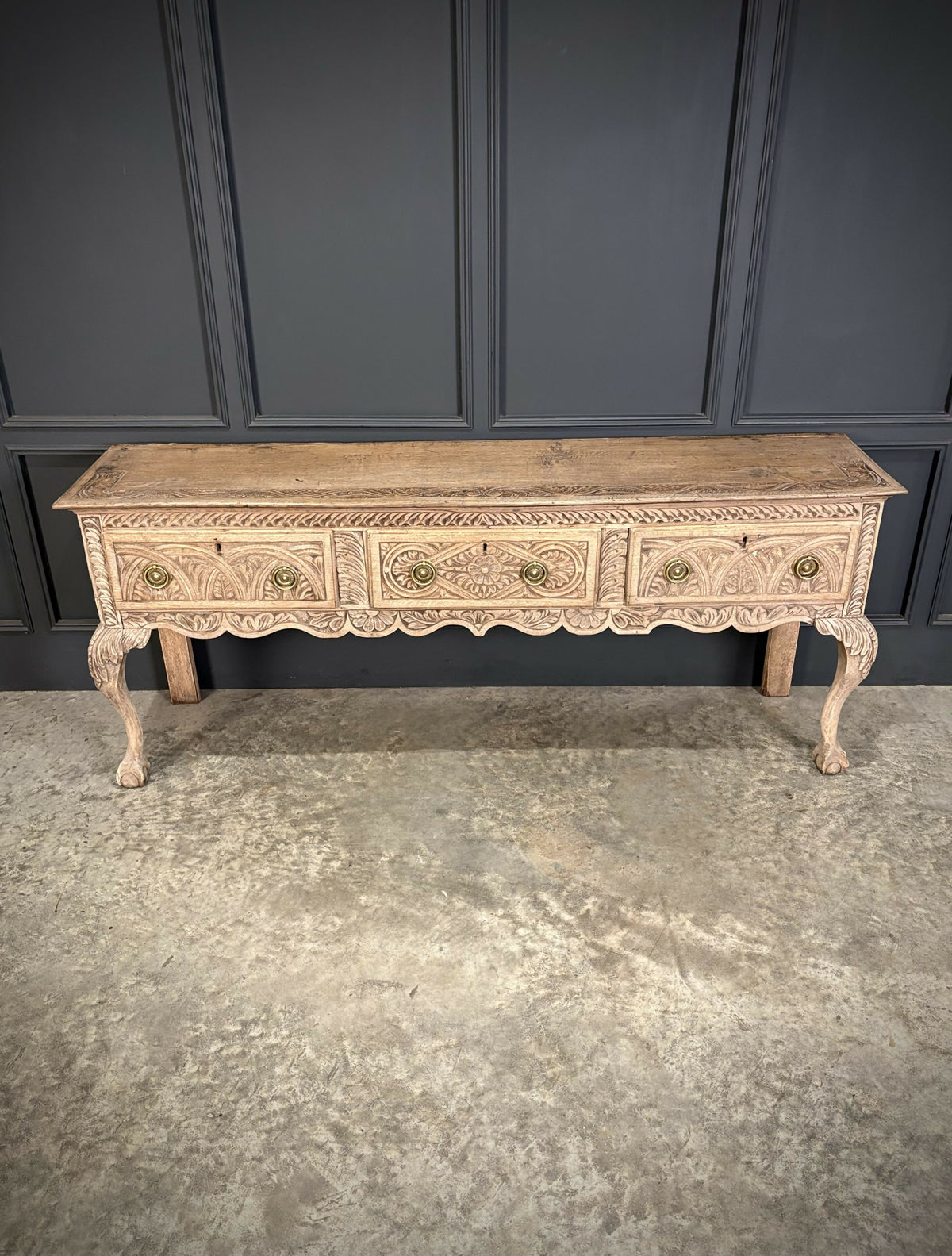 18th Century Carved Oak Dresser