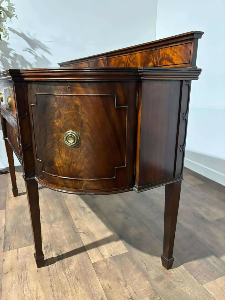 Regency Style Mahogany Galleried Sideboard