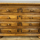 Chest of Drawers Vintage French Style Oak 4 Drawers Carved Cabinet LOT 6258