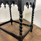 Antique Heavily Carved Barley Twist Side Table
