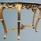 French Rococo Gilt Serpentine Console Table