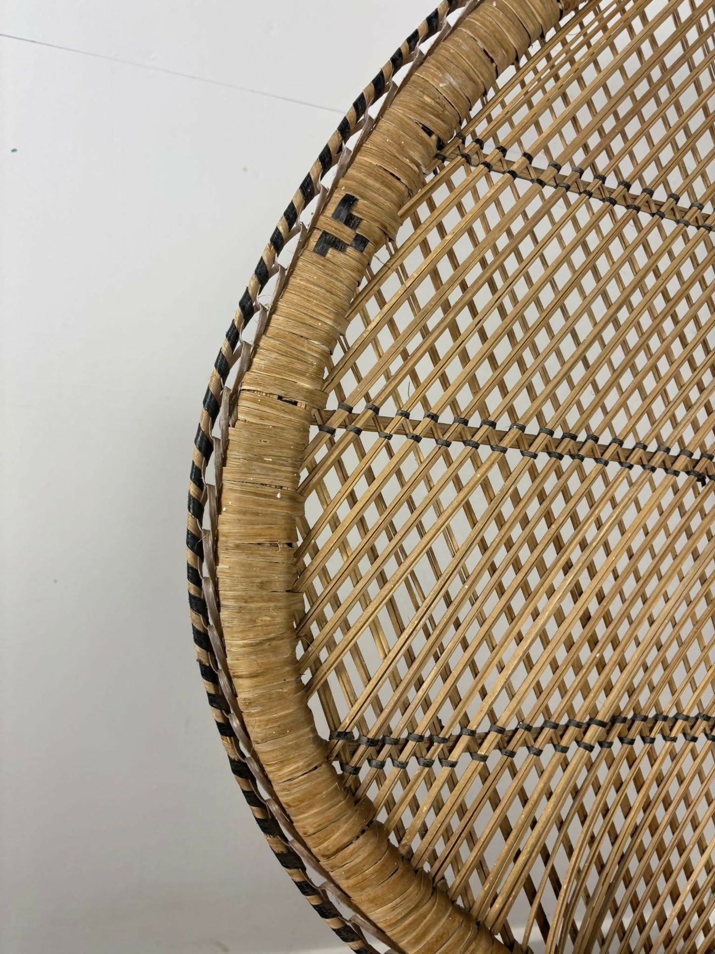 Vintage Woven Peacock Chair