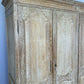 Wardrobe Vintage French Louis Shabby Chic Oak Four Door Carved Armoire LOT 6456