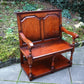 A TITCHMARSH AND GOODWIN SOLID OAK TAVERN SEAT / SETTLE / PEW / HALL ARMCHAIR / BENCH.