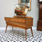 Alfred Cox Mid Century Dressing Table in Walnut 1960s with Single Mirror