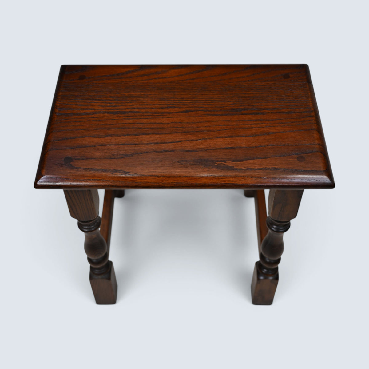 Old Charm Nest of 3 Tables Tudor Brown Finish Model 1494 FREE* UK Delivery