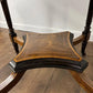 Edwardian Inlaid Walnut Occasional Window Table on Castors