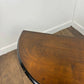 Antique Style Demi Lune Side Table on Reeded Supports
