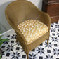 Lloyd Loom Lusty Woven Chair 1950s with Rare Sprung Seat