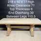 Bleached Oak Farmhouse Dining Table