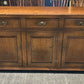 Quality English Distressed Epicormic Ipswich Oak Style Dresser Base Sideboard