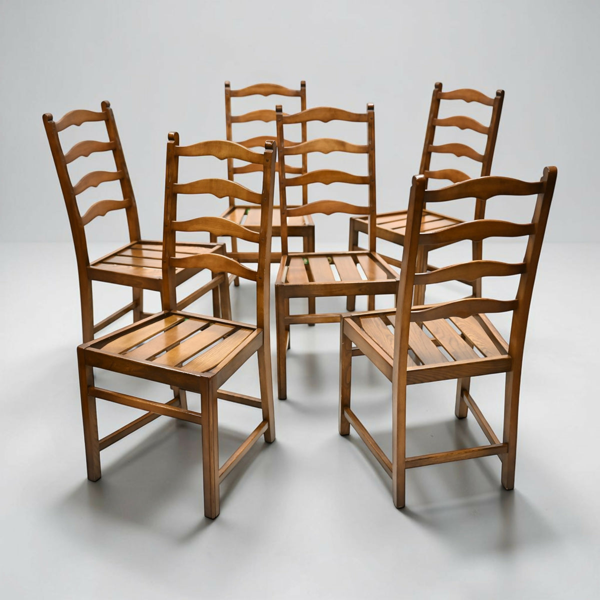 6 Ercol Ladderback Dining Chairs Old Colonial Golden Dawn FREE UK Delivery*