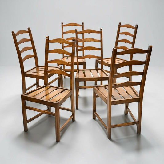 6 Ercol Ladderback Dining Chairs Old Colonial Golden Dawn FREE UK Delivery*