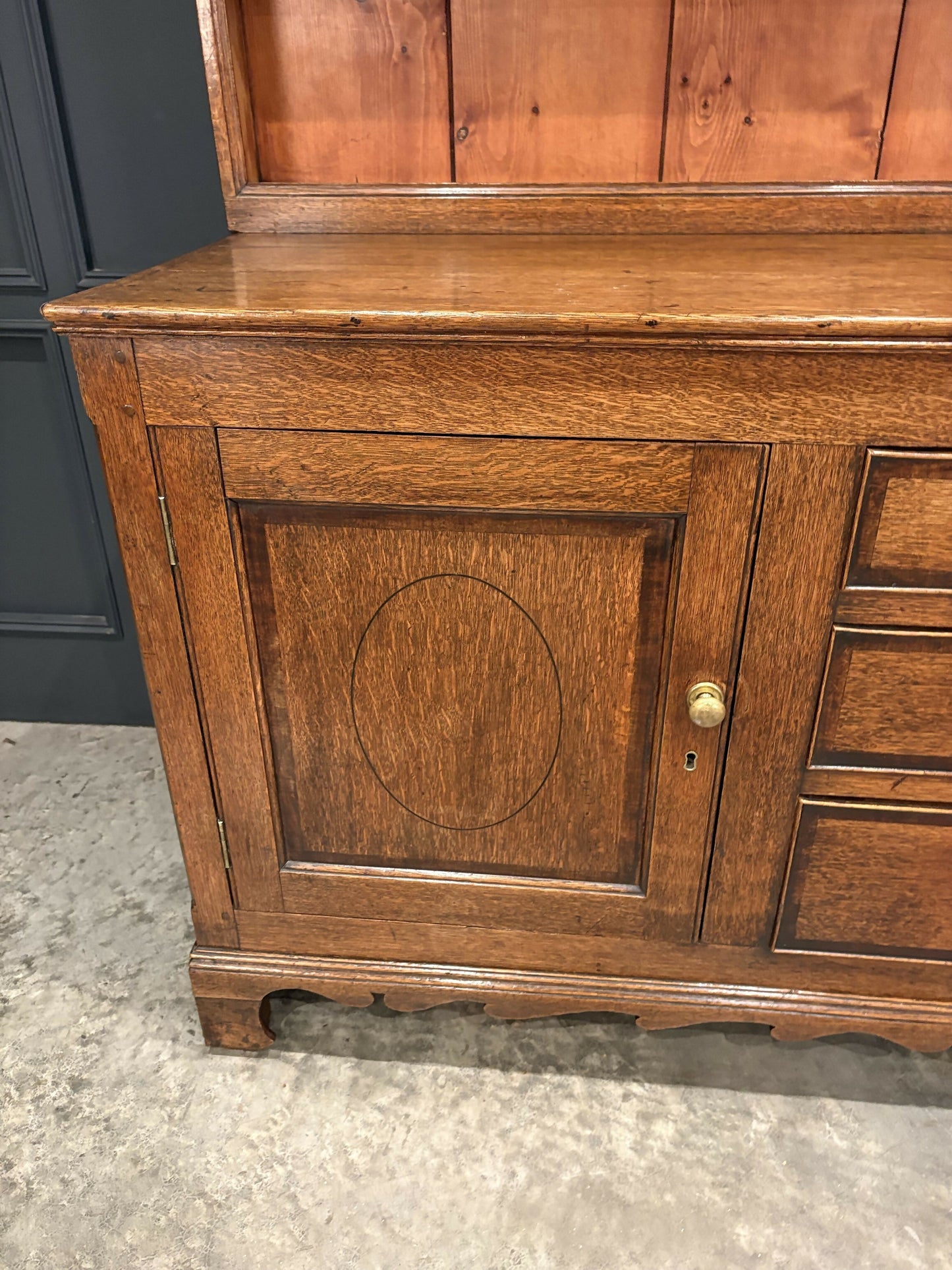 18th Century Antique Country Oak Dresser