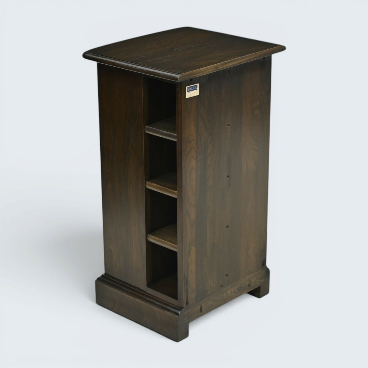 Ercol CD DVD Storage Cabinet Shelving Adjustable Shelves Dark FREE UK Delivery