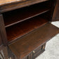 A TITCHMARSH AND GOODWIN SOLID STRESSED OAK WINE CUPBOARD / DRINKS CABINET.