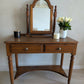 Restored Vintage Ducal Pine Dressing Table with Swing Mirror