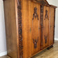 Wardrobe Vintage French Style Four Door Carved Armoire Cabinet LOT 6147