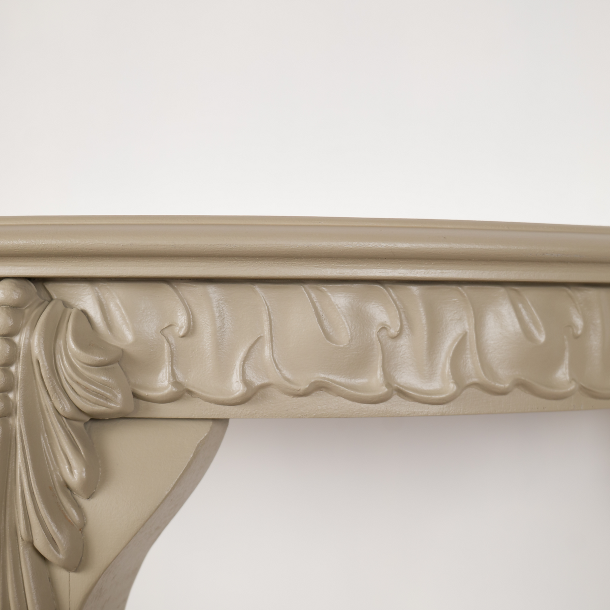 Vintage Demi-Lune Table | Decoupage Floral Console | French Style Hallway Table | Upcycled Furniture
