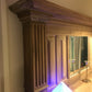 Beautiful large wooden fireplace surround