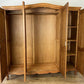 Wardrobe Vintage French Louis XVI Style Oak Four Door Carved Armoire LOT 4979