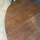 Large Oak Dropleaf Dining Table On Turned Legslk