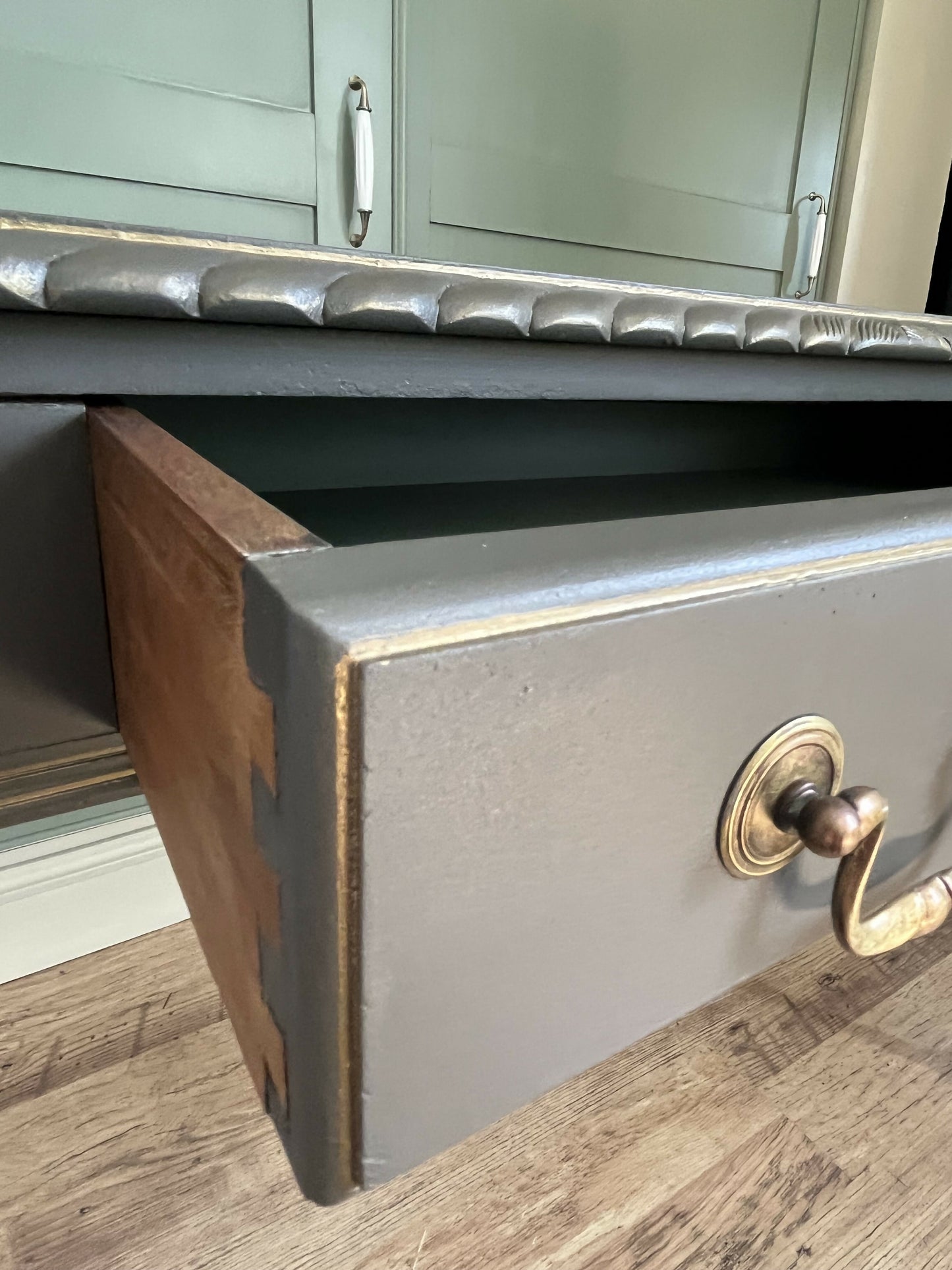 Green Console Table