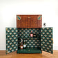 Art Deco Cocktail Cabinet | Green & Gold | Restored Vintage Drinks Cabinet