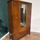 Vintage George V Mirrored Oak Double Wardrobe554