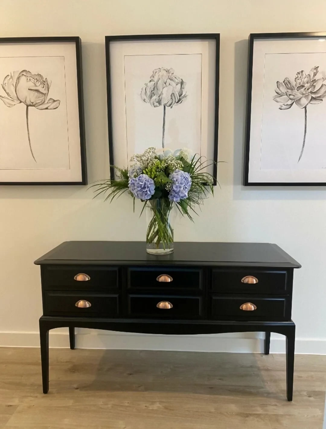 Stag Minstrel 6 Drawer Console Table , Dressing Table Sideboard Chest Of Drawers