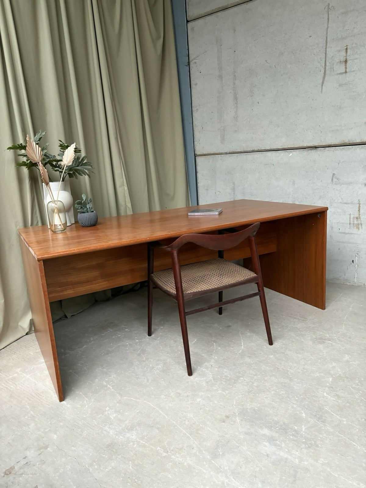Vintage Mid Century Danish Large Teak Desk Dining Table Retro R992
