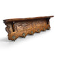 Coat Rack Vintage French Oak 6 Hooks Wall Shelf Carved Coat Hanger LOT 6550