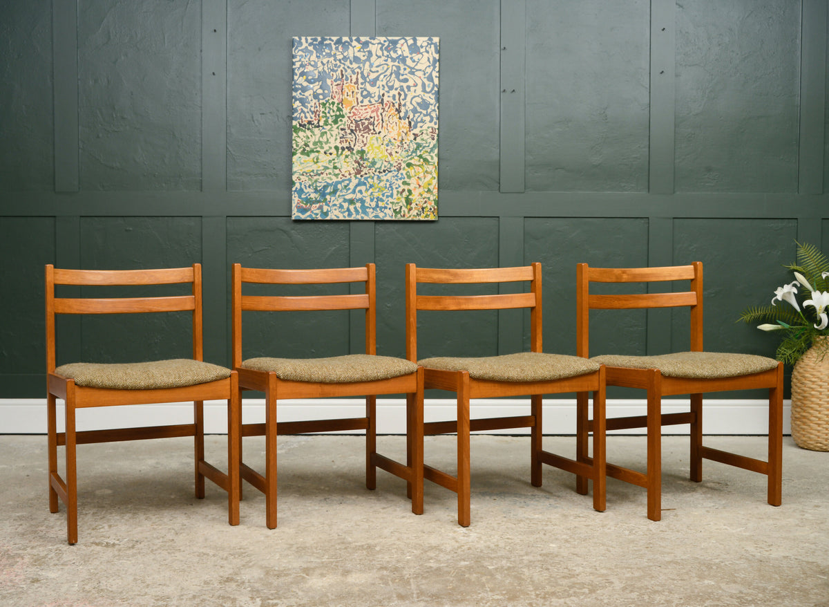 4 x Mid Century Danish Dining Chairs by Vantinge Mobelindustri