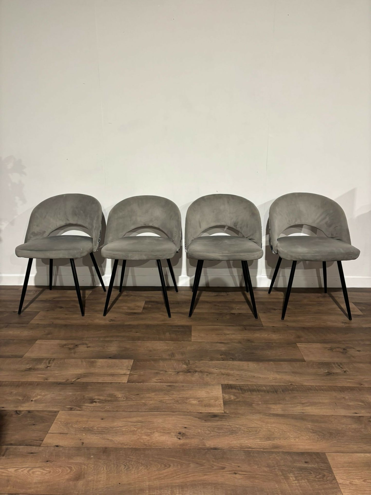 Four Contemporary Upholstered Dining Chairs