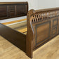 Bed Vintage French Super King Size Sleigh Bed Frame 180x200cm Headboard LOT 6409