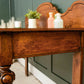 Victorian Oak Washstand Vanity Unit - Hall Table - Writing Desk
