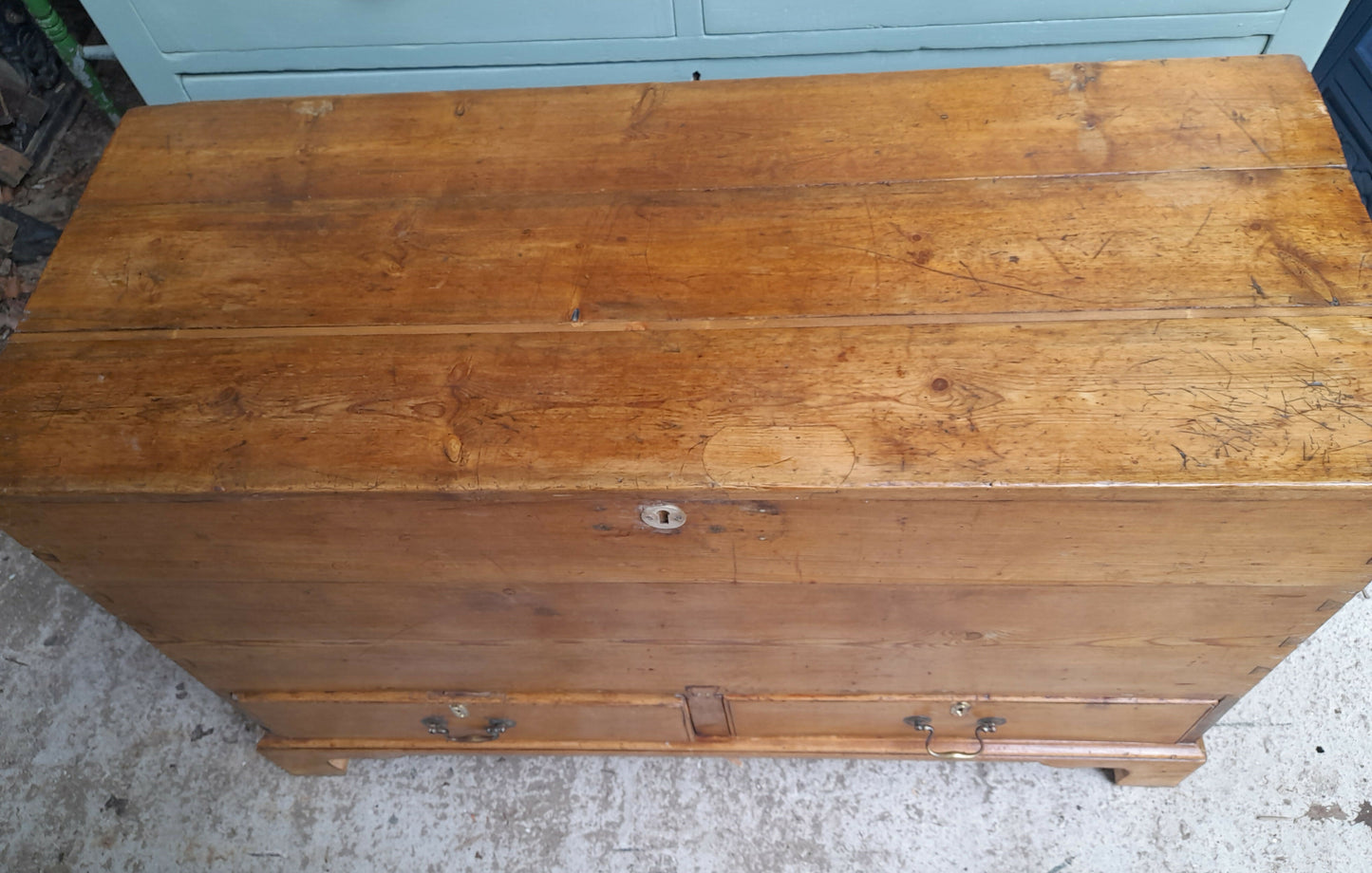 Antique Pine Mule Chest