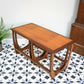 G Plan Fresco Nesting Coffee Tables in Teak and Afromosia Mid Century