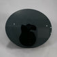 Round Glass Dining Table Designer Black Tint Glass 42" Diameter FREE UK Delivery